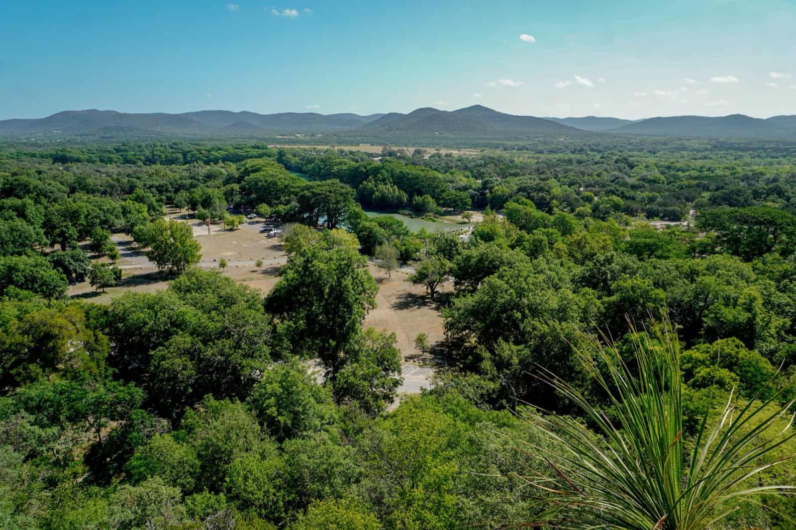 Oak-covered rolling hills of the Texas Hill Country